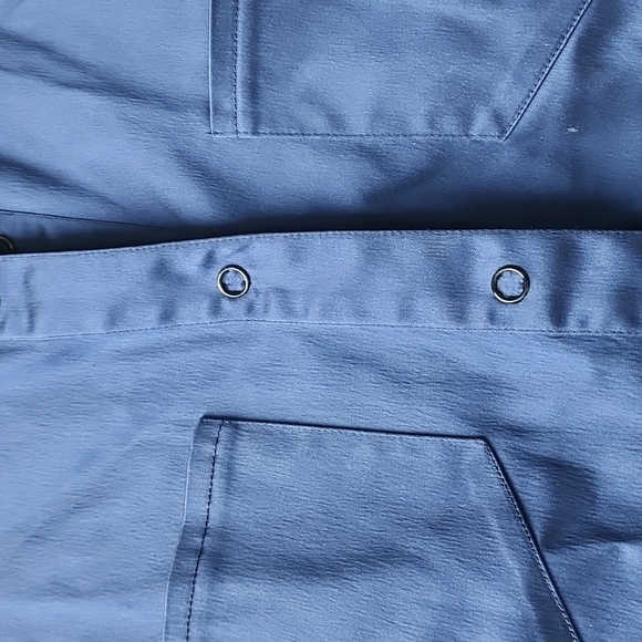 Vintage Cynthia Steffe Metallic Navy Button Down Shirt - Picture 2 of 8